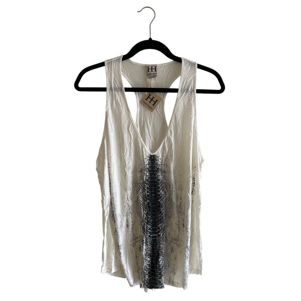 Haute Hippie Snakeskin Print Tank Top